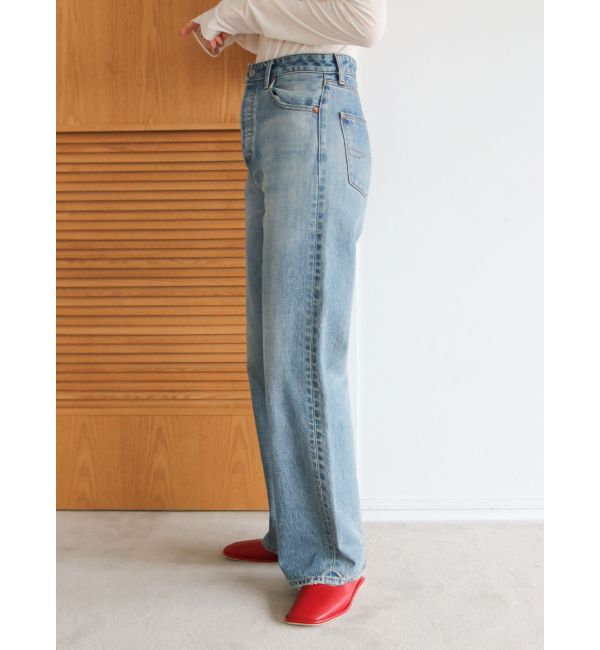 Ungrid「ハイウエストルーズストレートデニム」|デニム|