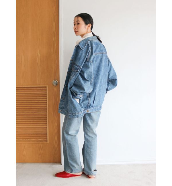 Ungrid「ハイウエストルーズストレートデニム」|デニム|