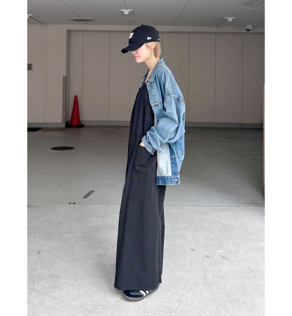 Ungrid「【WEB限定】バッククロスロンパース」|オールインワン|