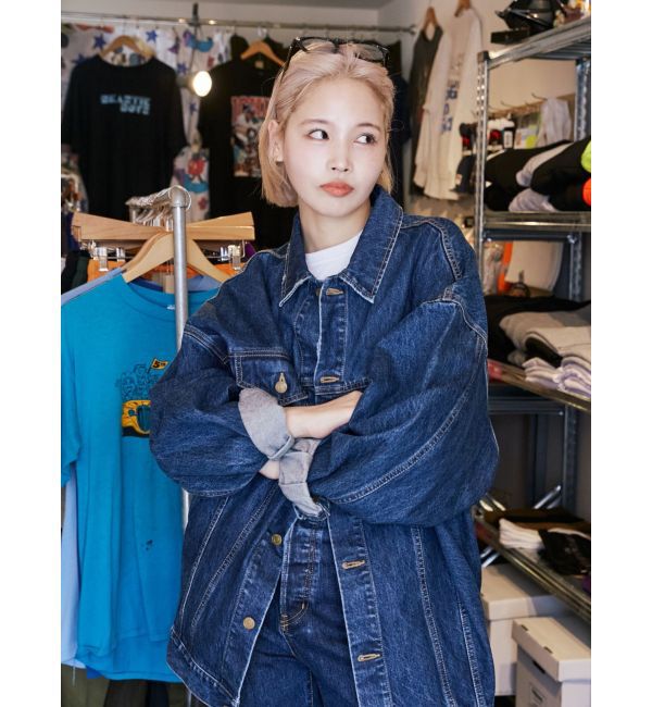 Ungrid「ビッグシルエットデニムジャケット」|デニムジャケット|インディゴ