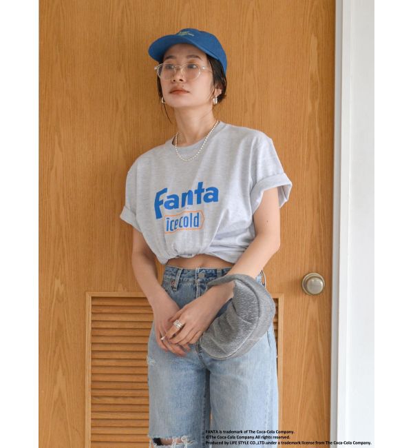 Ungrid「FantaロゴTee」|Tシャツ・カットソー|ライトグレー