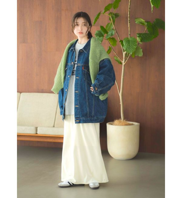 Ungrid「フィットベロアスカート」|タイト|