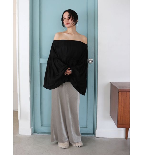 Ungrid「フィットベロアスカート」|タイト|