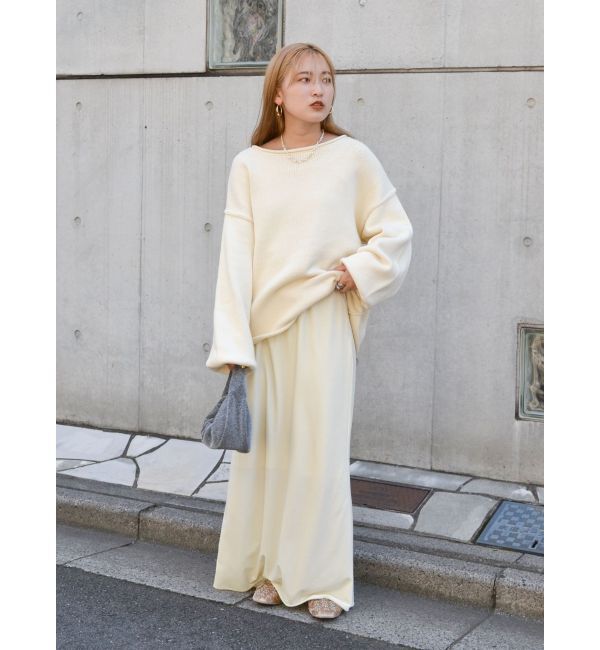 Ungrid「フィットベロアスカート」|タイト|