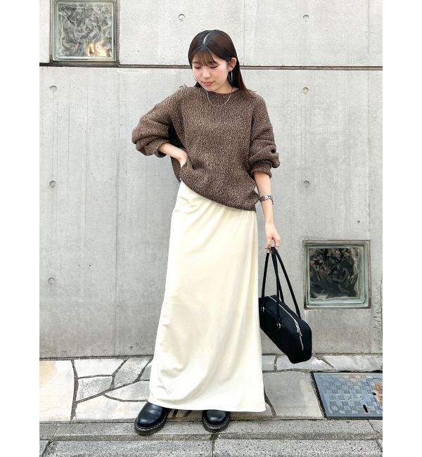 Ungrid「フィットベロアスカート」|タイト|