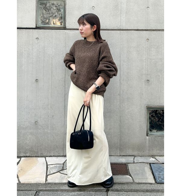 Ungrid「フィットベロアスカート」|タイト|