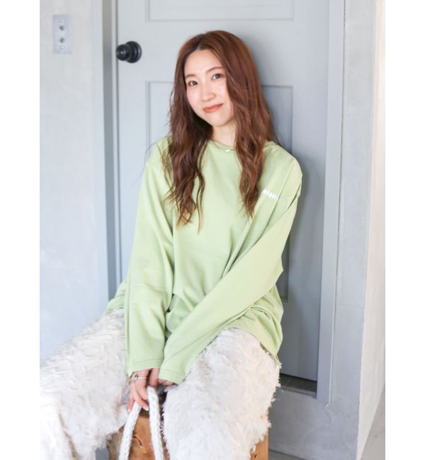 Ungrid「ニュアンスモチーフプリントロングスリーブTee」|Tシャツ・カットソー|