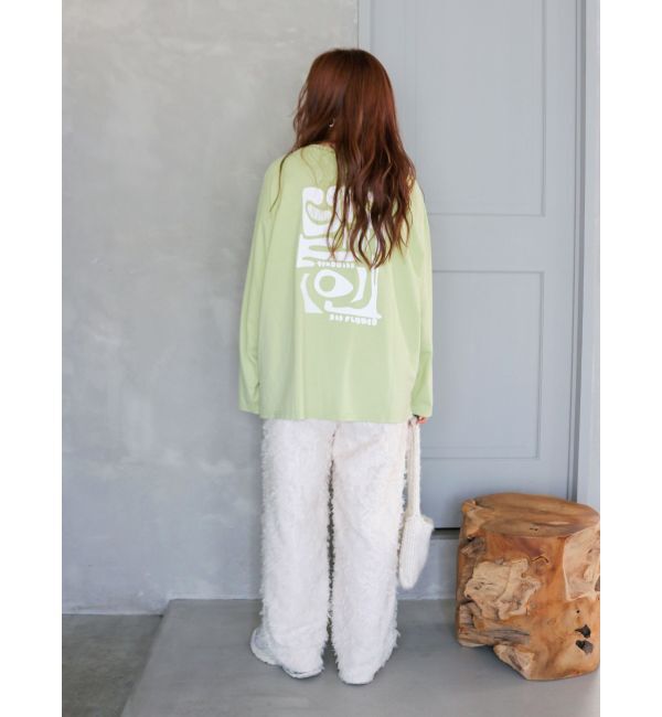 Ungrid「ニュアンスモチーフプリントロングスリーブTee」|Tシャツ・カットソー|