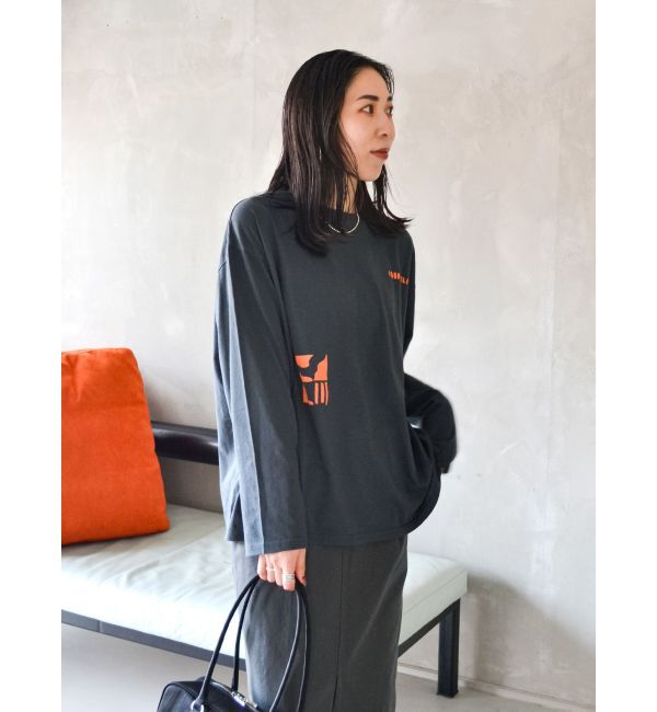 Ungrid「ニュアンスモチーフプリントロングスリーブTee」|Tシャツ・カットソー|