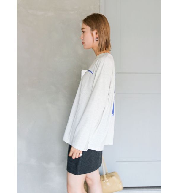 Ungrid「ニュアンスモチーフプリントロングスリーブTee」|Tシャツ・カットソー|