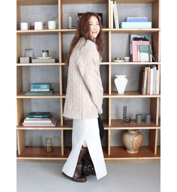 Ungrid「サイドスリットリブニットスカート」|スカート|