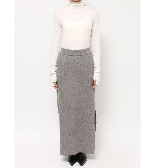 Ungrid「サイドスリットリブニットスカート」|スカート|