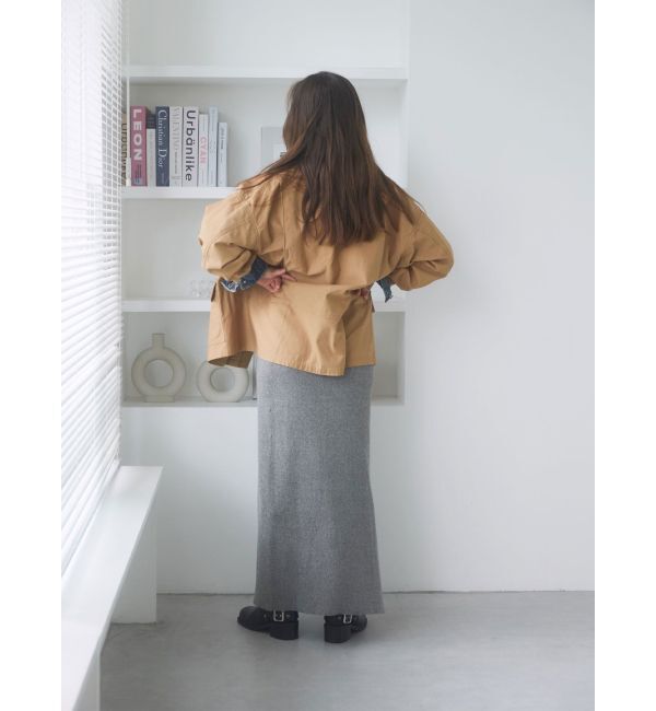 Ungrid「サイドスリットリブニットスカート」|スカート|