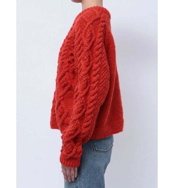 Ungrid「パッチワークケーブルルーズニット」|ニット・セーター|