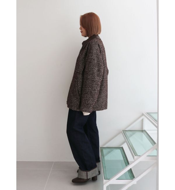 Ungrid「ジップデザインツイードブルゾン」|ブルゾン・スタジャン|