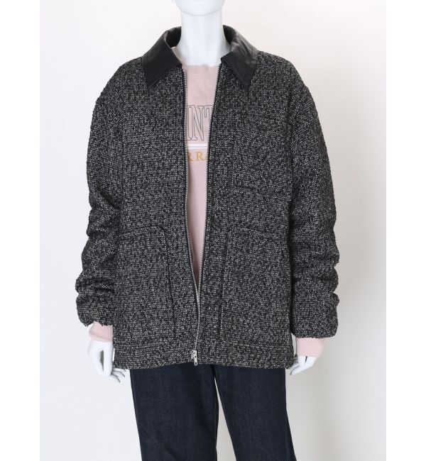Ungrid「ジップデザインツイードブルゾン」|ブルゾン・スタジャン|
