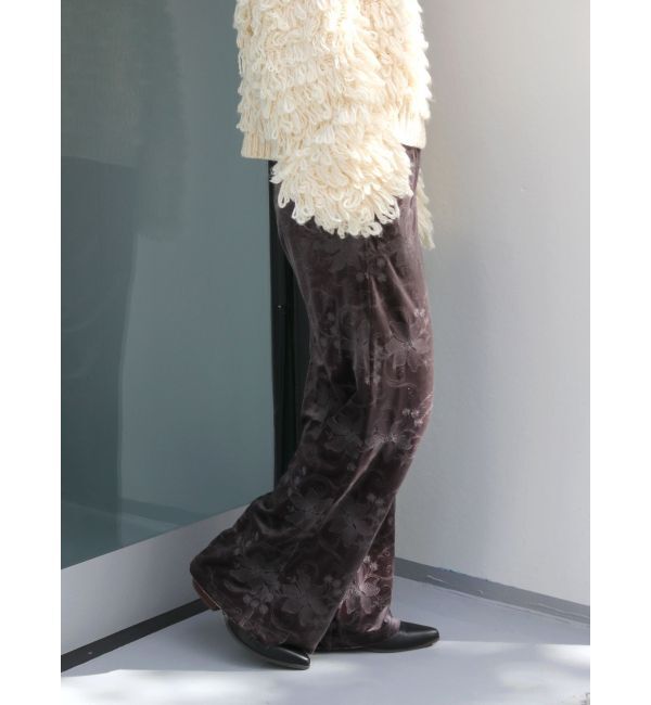 Ungrid「ベロア刺繍ラフパンツ」|その他|