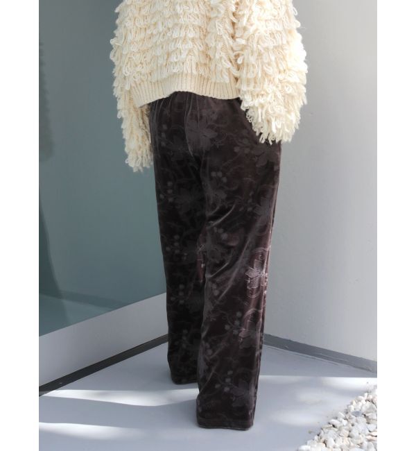 Ungrid「ベロア刺繍ラフパンツ」|その他|