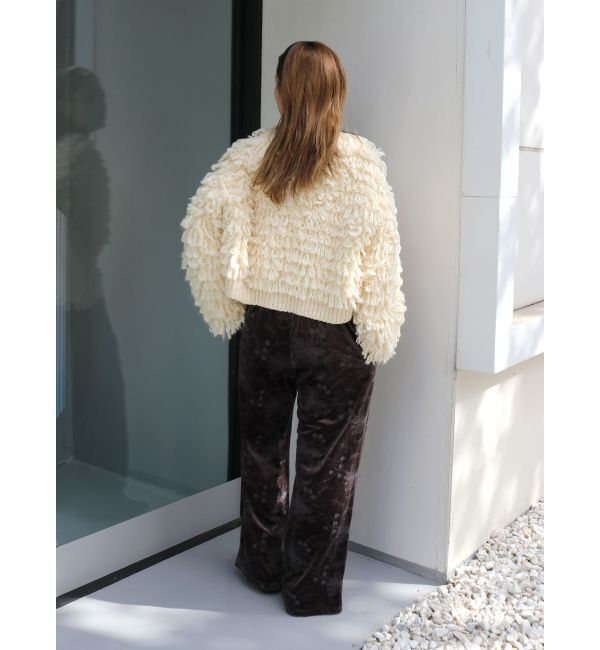 Ungrid「ベロア刺繍ラフパンツ」|その他|