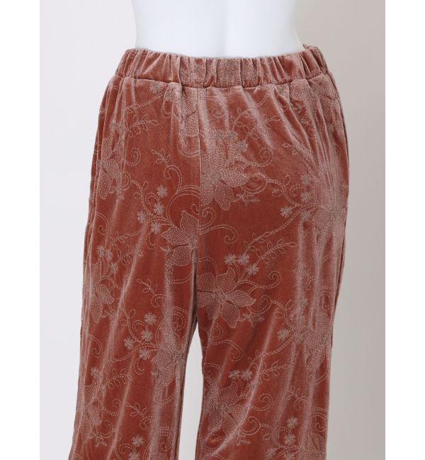 Ungrid「ベロア刺繍ラフパンツ」|その他|