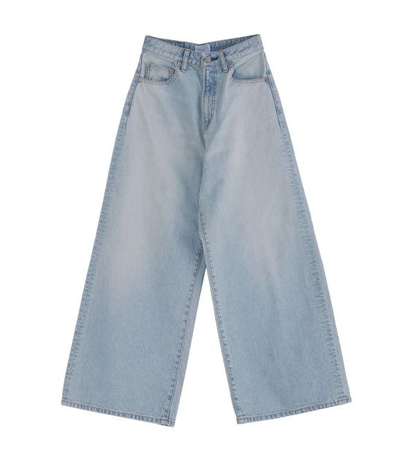 Ungrid「【Ca】ハイウエストルーズデニム」|デニム|