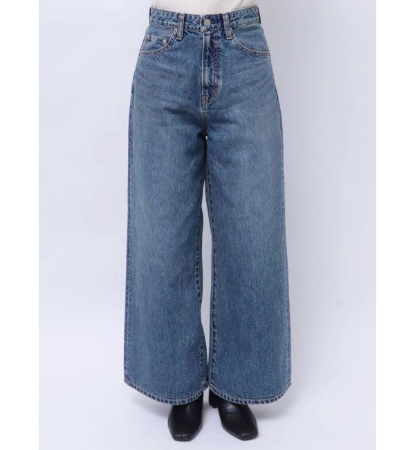 Ungrid「【Ca】ハイウエストルーズデニム」|デニム|