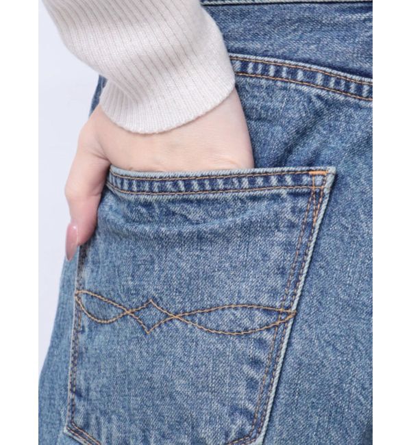 Ungrid「【Ca】ハイウエストルーズデニム」|デニム|
