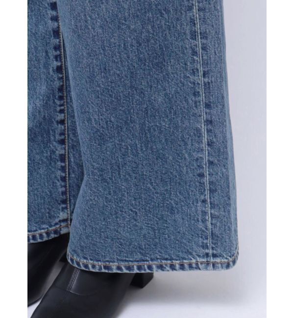 Ungrid「【Ca】ハイウエストルーズデニム」|デニム|