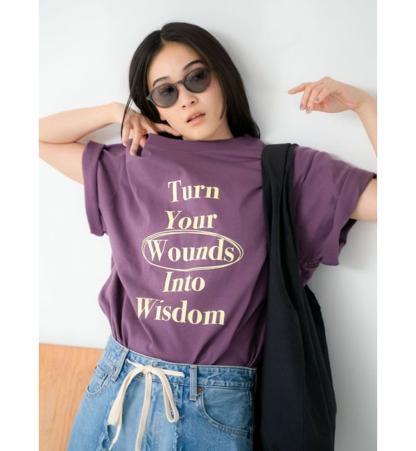 Ungrid「ヴィンテージウォッシュロゴビッグTee」|Tシャツ・カットソー|