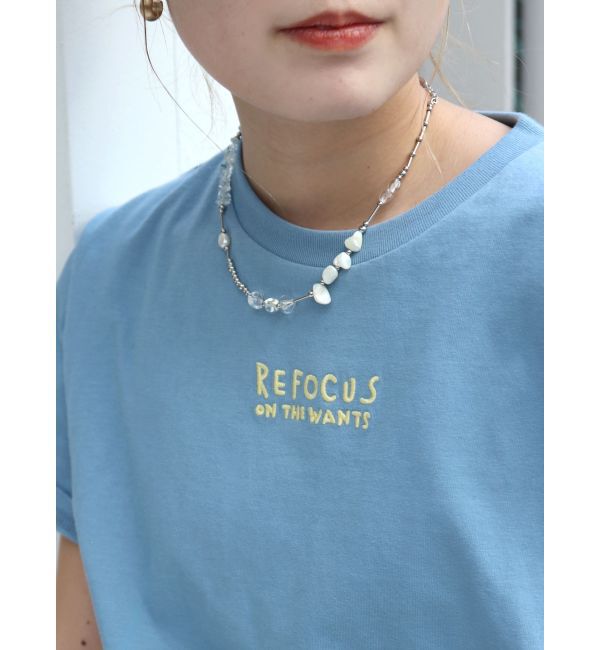 Ungrid「【WEB限定】ワンポイントエンブロイダリーロゴTee」|Tシャツ・カットソー|