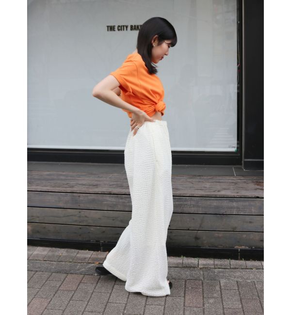 Ungrid「【WEB限定】ワンポイントエンブロイダリーロゴTee」|Tシャツ・カットソー|