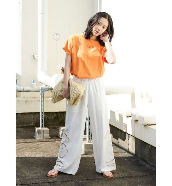 Ungrid「【WEB限定】ワンポイントエンブロイダリーロゴTee」|Tシャツ・カットソー|