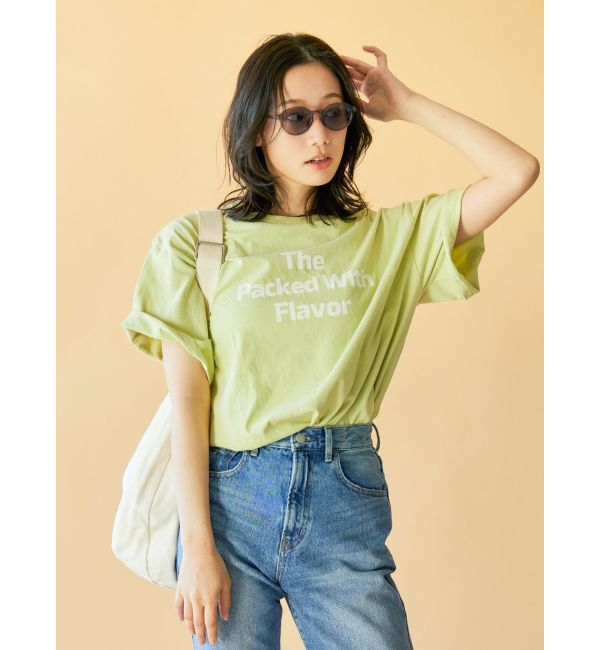 Ungrid「【WEB限定】マルチロゴTee」|Tシャツ・カットソー|ピスタチオ