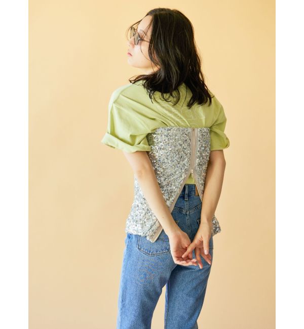 Ungrid「スパンコールビスチェ」|チューブトップ|