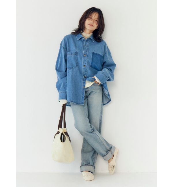 Ungrid「ポケットデザインデニムシャツ」|シャツ・ブラウス|