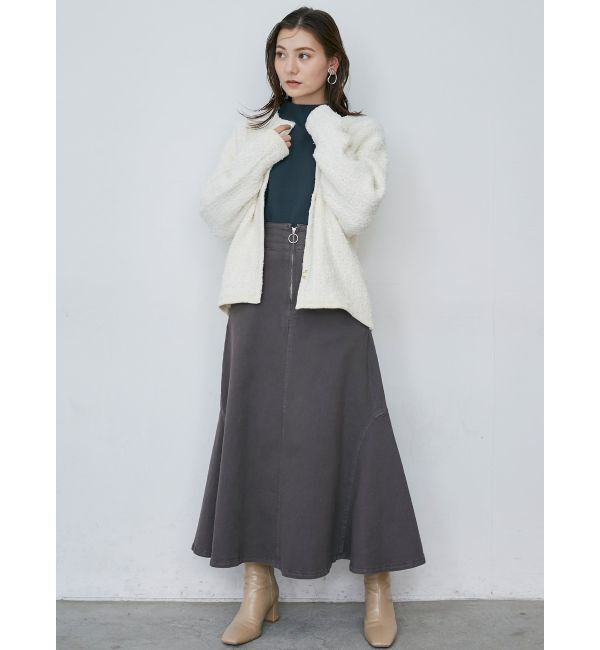LAGUNAMOON「【CIMARRON】フロントZIPフレアースカート」|スカート|