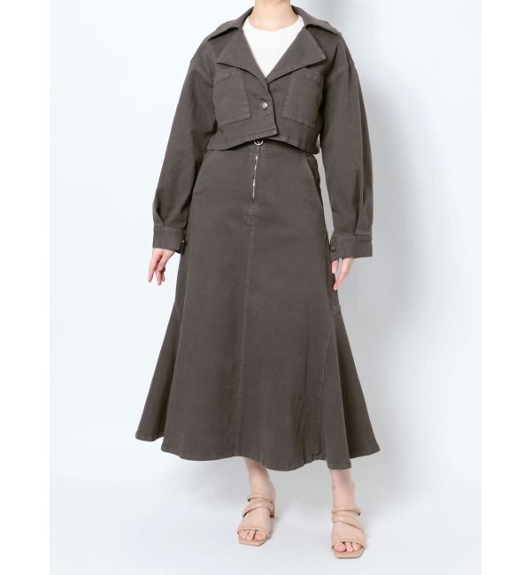 LAGUNAMOON「【CIMARRON】フロントZIPフレアースカート」|スカート|