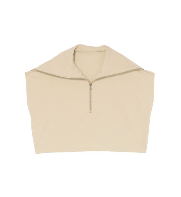 LAGUNAMOON「ショートZIPカットトップス」|Tシャツ・カットソー|アイボリー