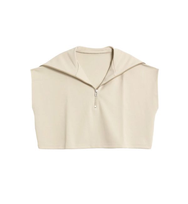 LAGUNAMOON「ショートZIPカットトップス」|Tシャツ・カットソー|