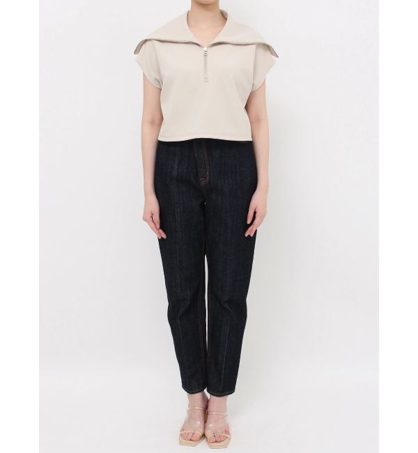 LAGUNAMOON「ショートZIPカットトップス」|Tシャツ・カットソー|