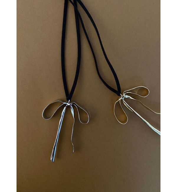 LAGUNAMOON「メタルリボンチョーカー」|ネックレス|