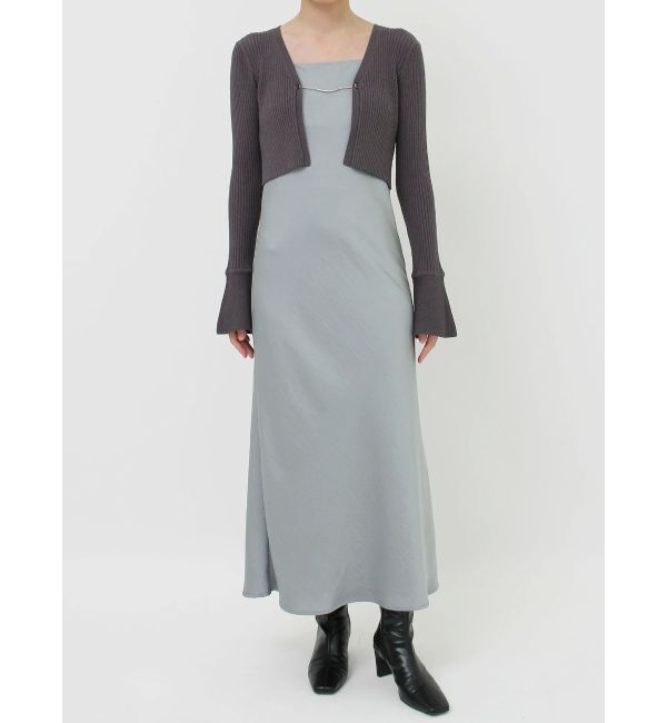 LAGUNAMOON「チェーン付きニットカーデセットワンピース」|ワンピース|
