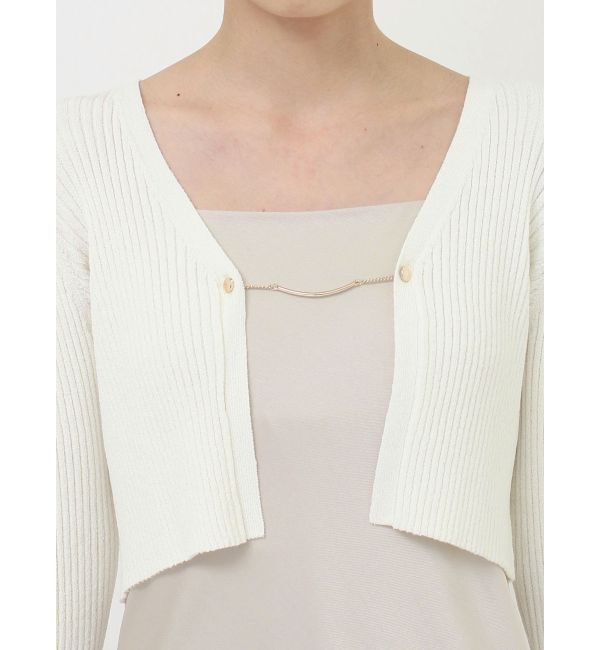 LAGUNAMOON「チェーン付きニットカーデセットワンピース」|ワンピース|