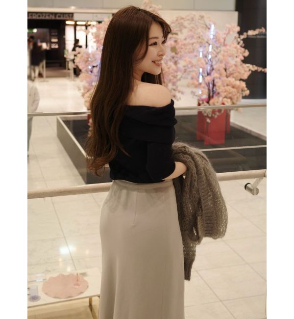 LAGUNAMOON「【POLO BCSコラボ】オフショルニットプルオーバー」|ニット・セーター|