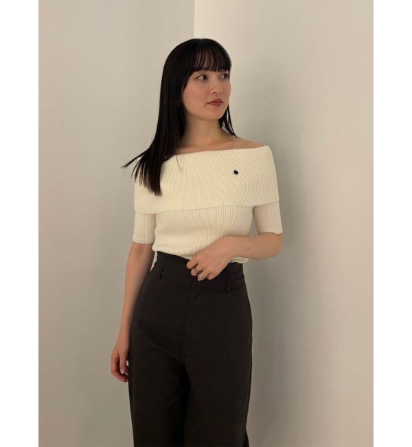 LAGUNAMOON「【POLO BCSコラボ】オフショルニットプルオーバー」|ニット・セーター|