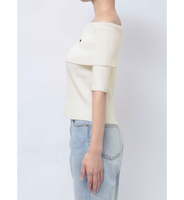 LAGUNAMOON「【POLO BCSコラボ】オフショルニットプルオーバー」|ニット・セーター|
