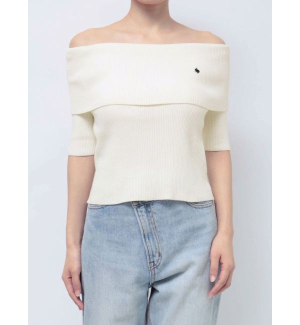 LAGUNAMOON「【POLO BCSコラボ】オフショルニットプルオーバー」|ニット・セーター|