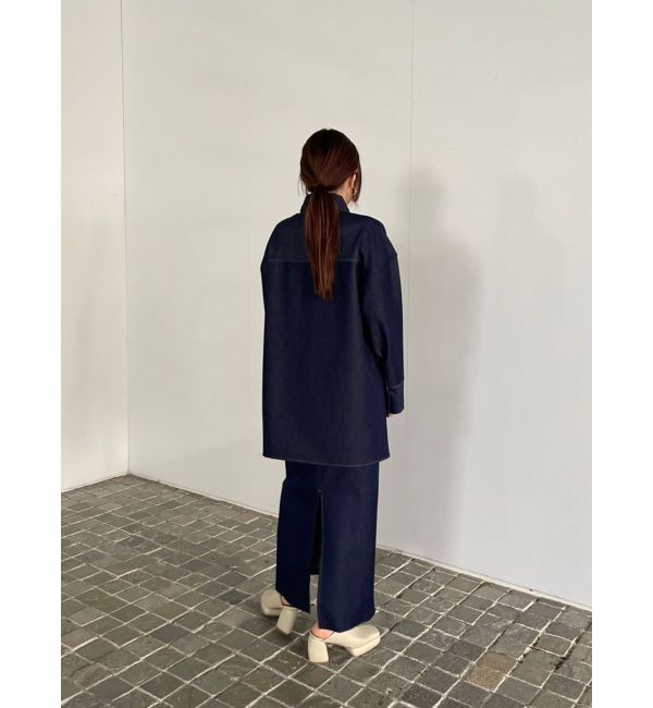 LAGUNAMOON「【柳橋唯コラボ】ワイドスリーブタイネックシャツ」|シャツ・ブラウス|