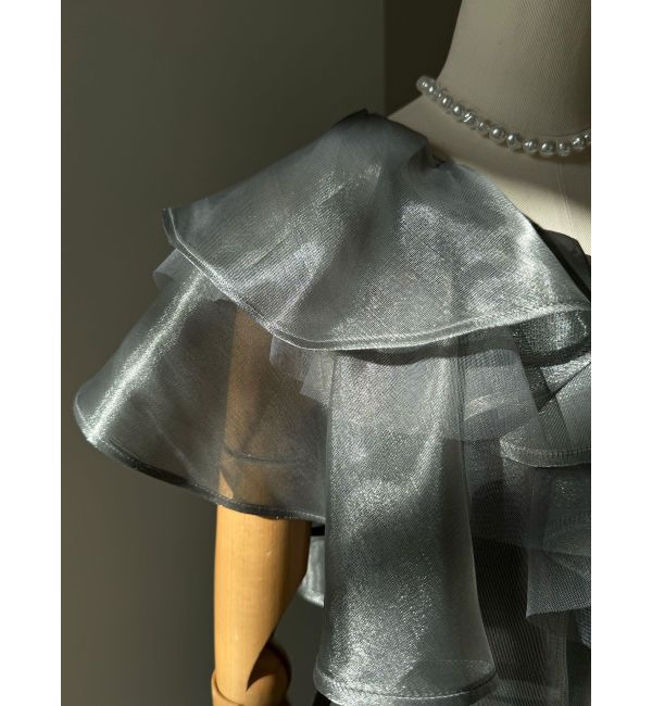 LAGUNAMOON「LADYフィラメントフリルアシンメトリードレス」|ドレス|