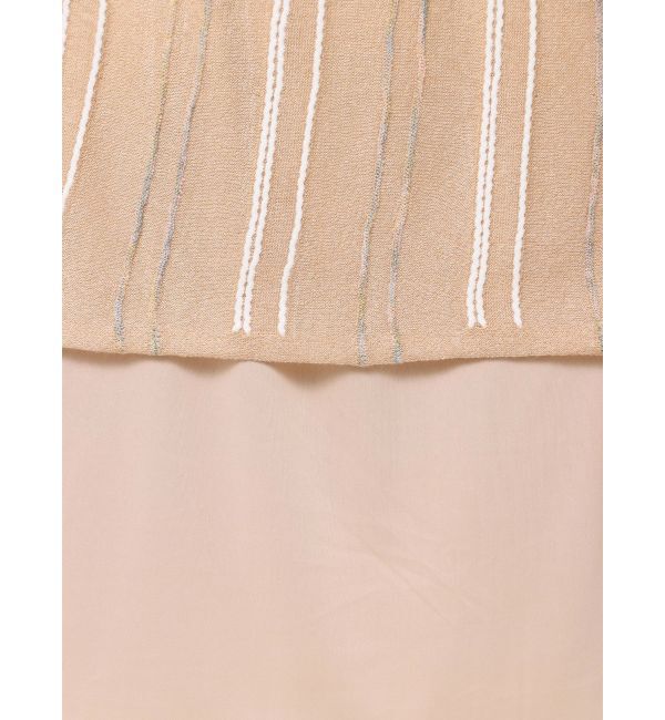 LAGUNAMOON「MIXストライプチョーカーニットワンピース」|ワンピース|